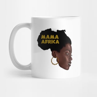 Mama Africa, Black Girl Magic, Love African Woman, Turban Woman, African Beauty. Mug